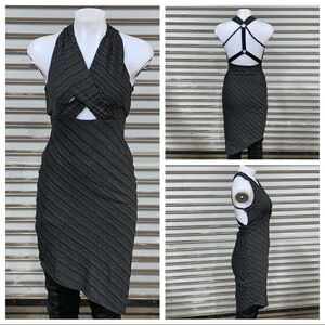 Free people asymmetrical hem dress w/ strappy back
